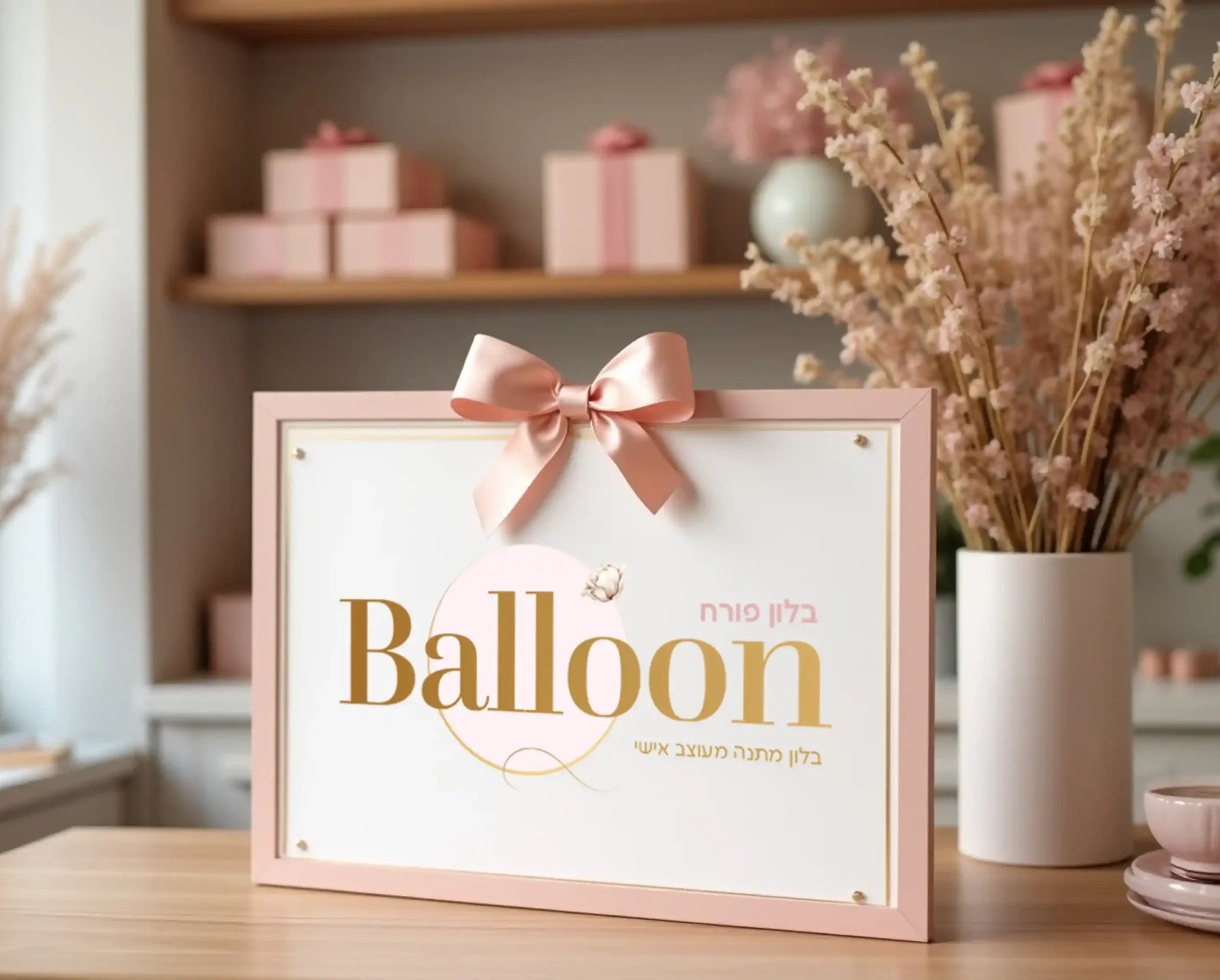 עיצוב לוגו לחנות בלונים